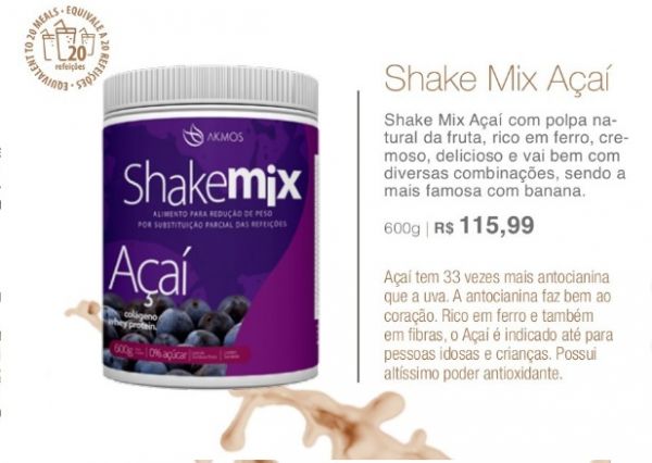 Shake Mix Açaí - 600g.