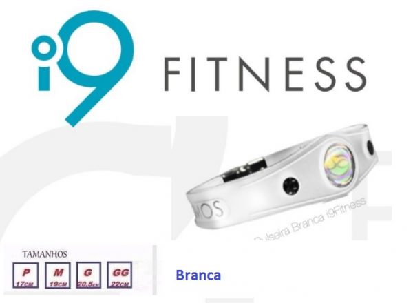 Pulseira I9 Fitness Branca.