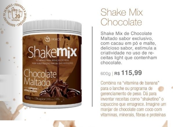 Shake Mix Chocolate Maltado - 600g.